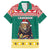 Cameroon Christmas Family Matching Off Shoulder Short Dress and Hawaiian Shirt Lion Santa Joyeux Noel - Wonder Print Shop