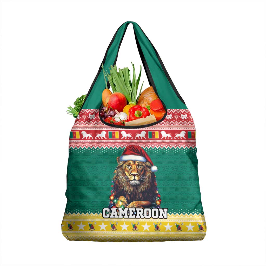 Cameroon Christmas Grocery Bag Lion Santa Joyeux Noel