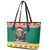 Cameroon Christmas Leather Tote Bag Lion Santa Joyeux Noel - Wonder Print Shop