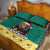 Cameroon Christmas Quilt Bed Set Lion Santa Joyeux Noel - Wonder Print Shop