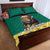 Cameroon Christmas Quilt Bed Set Lion Santa Joyeux Noel - Wonder Print Shop