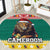 Cameroon Christmas Round Carpet Lion Santa Joyeux Noel