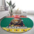 Cameroon Christmas Round Carpet Lion Santa Joyeux Noel