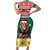 Cameroon Christmas Short Sleeve Bodycon Dress Lion Santa Joyeux Noel - Wonder Print Shop