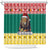 Cameroon Christmas Shower Curtain Lion Santa Joyeux Noel