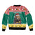 Cameroon Christmas Sleeve Zip Bomber Jacket Lion Santa Joyeux Noel - Wonder Print Shop