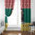 Cameroon Christmas Window Curtain Lion Santa Joyeux Noel - Wonder Print Shop