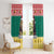 Cameroon Christmas Window Curtain Lion Santa Joyeux Noel - Wonder Print Shop