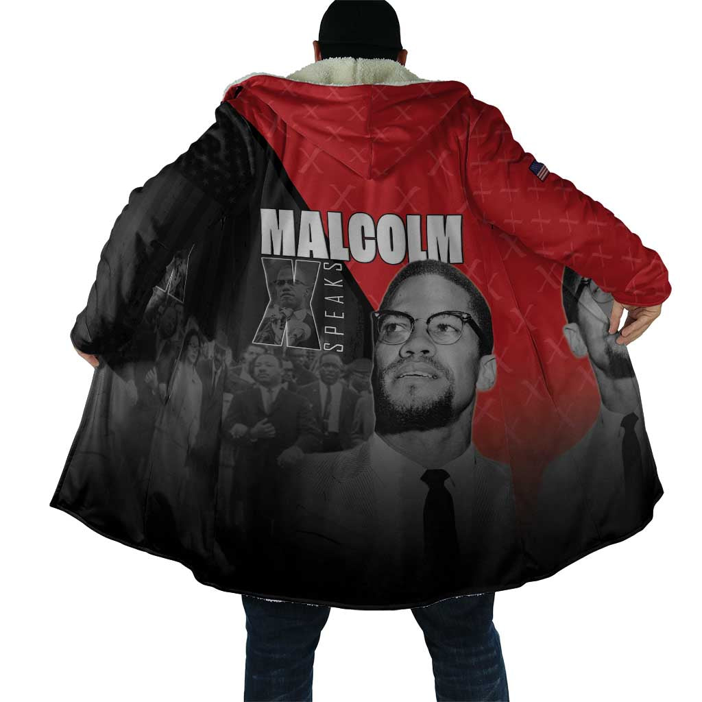 African America Heroes Cloak Malcolm X Speaks - Wonder Print Shop