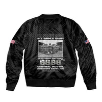 6888th Central Postal Directory Battalion Sleeve Zip Bomber Jacket Six Triple Eight