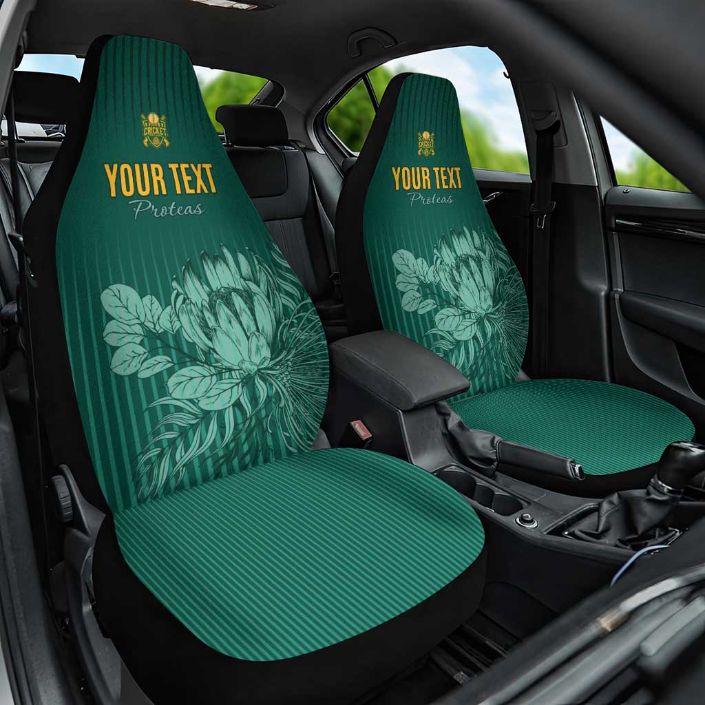 Custom South Africa Cricket Car Seat Cover Road To Champions