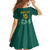 Custom South Africa Cricket Kid Short Sleeve Dress Road To Champions