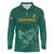 Custom South Africa Cricket Long Sleeve Polo Shirt Road To Champions