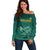 Custom South Africa Cricket Off Shoulder Sweater Road To Champions