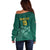 Custom South Africa Cricket Off Shoulder Sweater Road To Champions