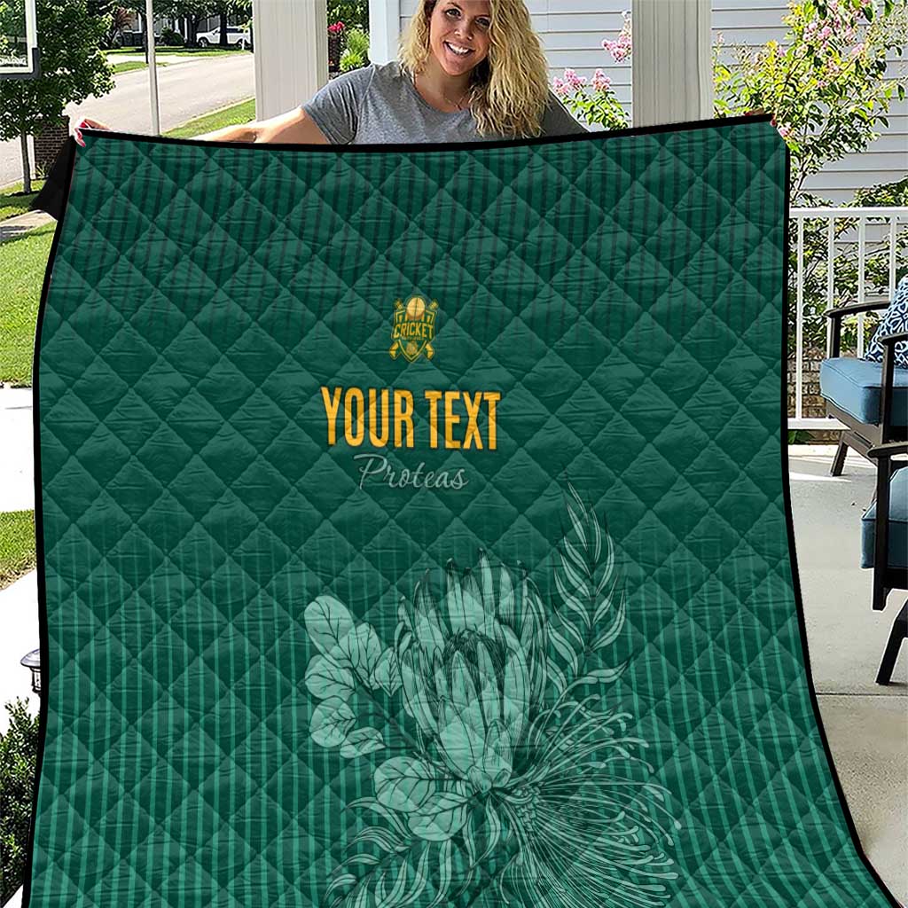 Custom South Africa Cricket Quilt Road To Champions