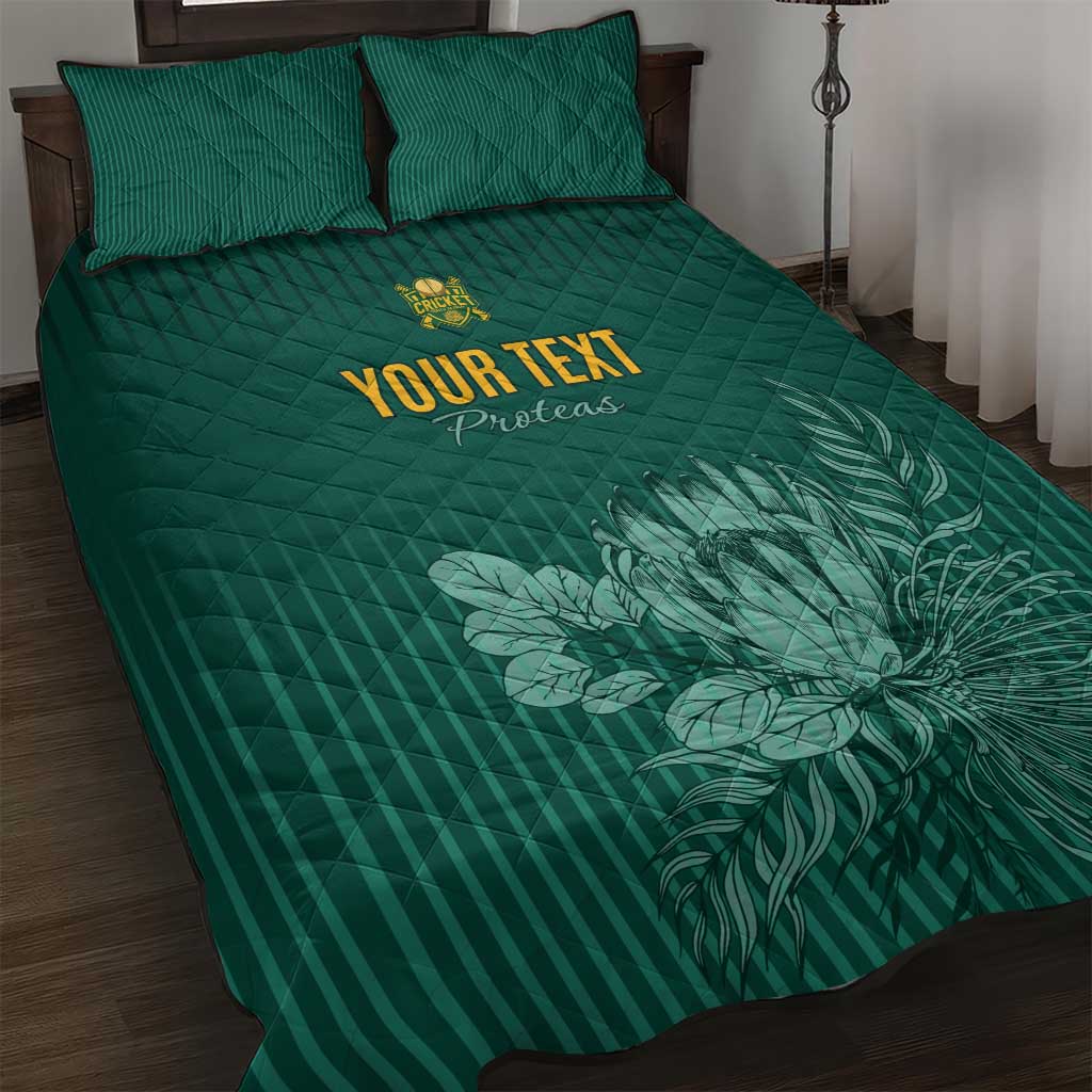 Custom South Africa Cricket Quilt Bed Set Road To Champions