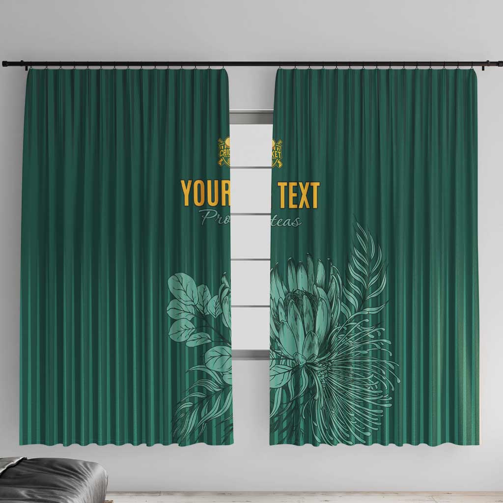 Custom South Africa Cricket Window Curtain Road To Champions