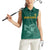 Custom South Africa Cricket Women Sleeveless Polo Shirt Road To Champions