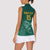 Custom South Africa Cricket Women Sleeveless Polo Shirt Road To Champions