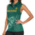 Custom South Africa Cricket Women Sleeveless Polo Shirt Road To Champions