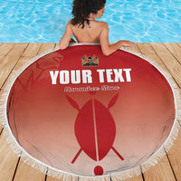 Custom Kenya Football Beach Blanket Harambee Harambee Stars