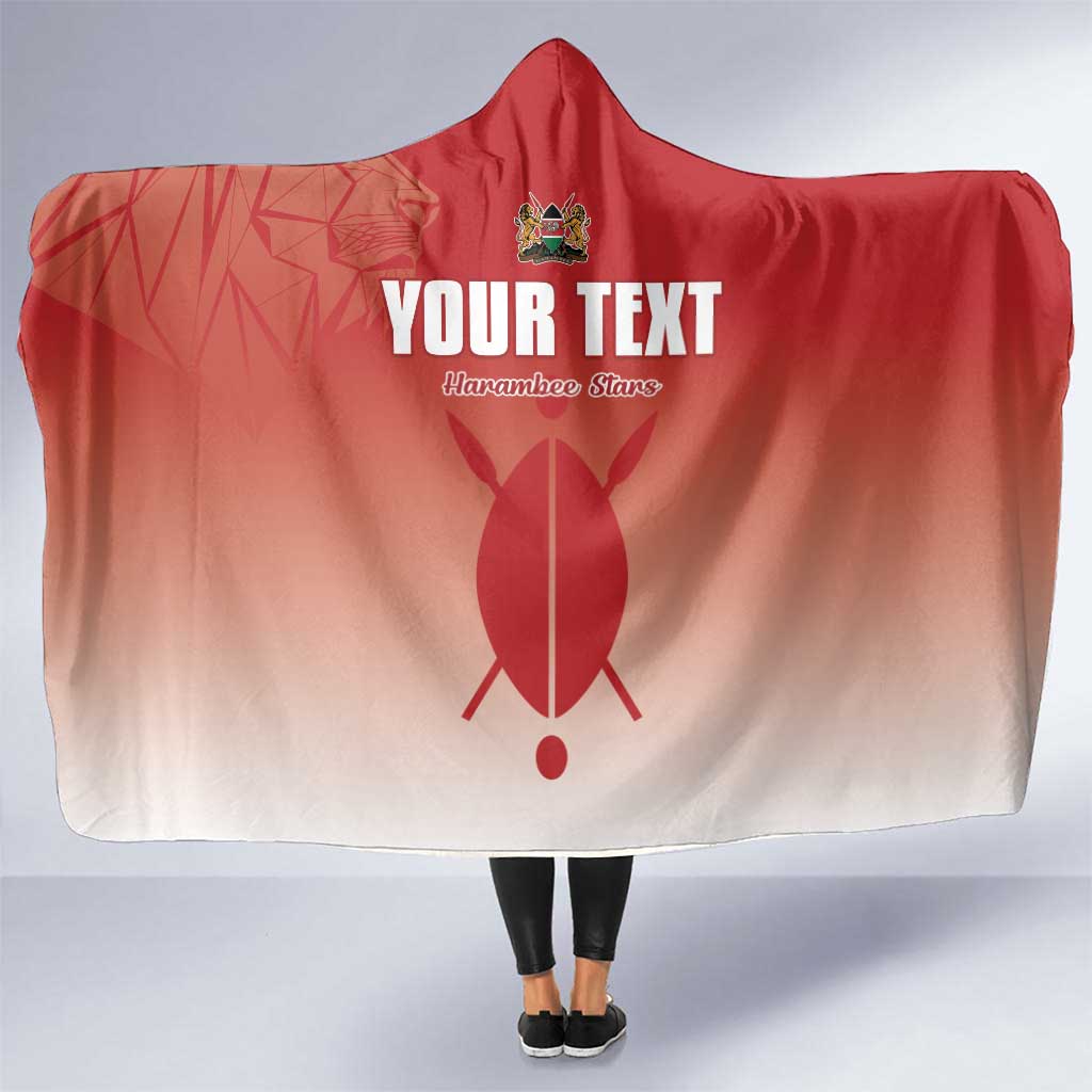 Custom Kenya Football Hooded Blanket Harambee Harambee Stars