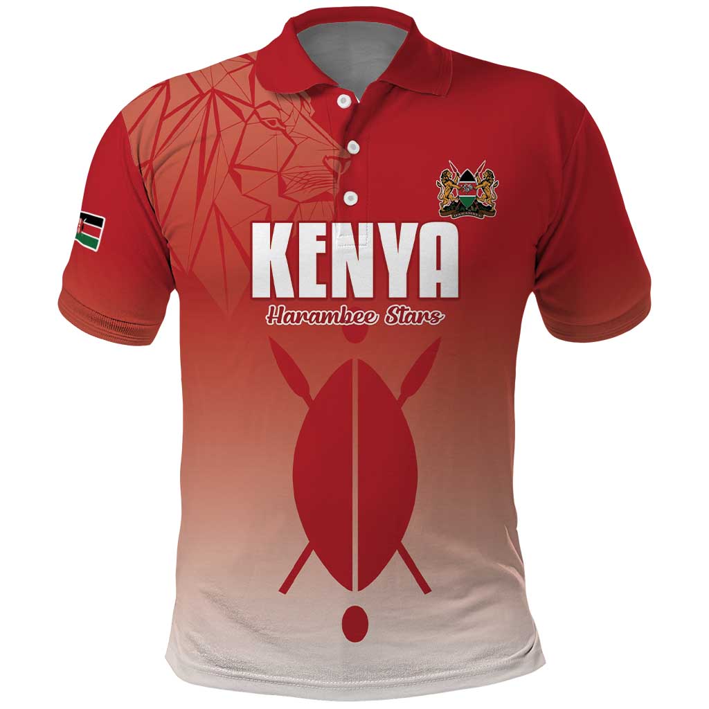 Custom Kenya Football Polo Shirt Harambee Harambee Stars