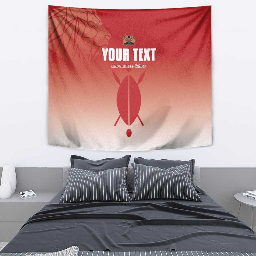 Custom Kenya Football Tapestry Harambee Harambee Stars