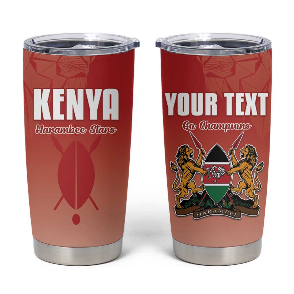 Custom Kenya Football Tumbler Cup Harambee Harambee Stars