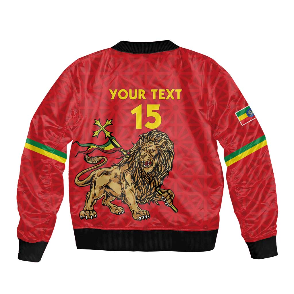 Custom Ethiopia Football Bomber Jacket Come On Walia Ibex