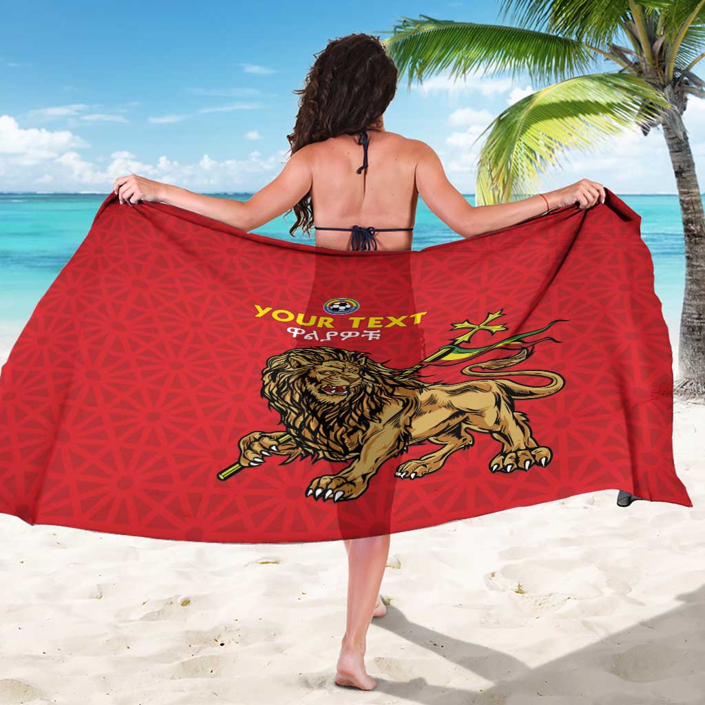 Custom Ethiopia Football Sarong Come On Walia Ibex