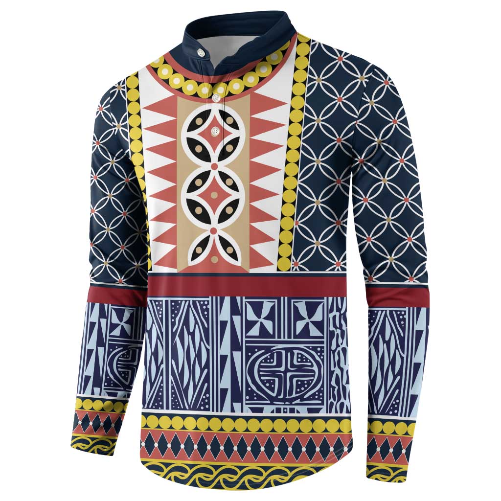Toghu Bamenda Button Sweatshirt Cameroon North West Traditional Pattern