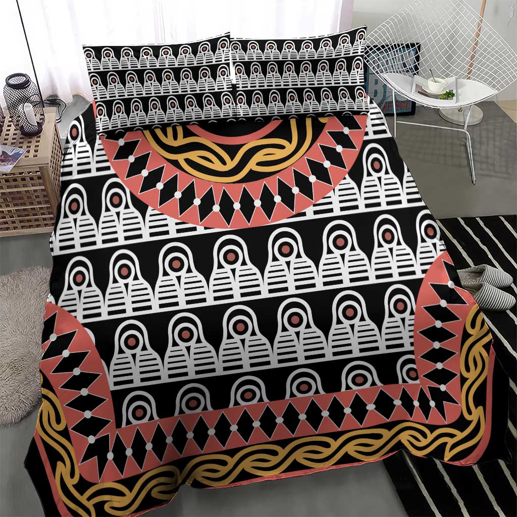 Cameroon Toghu Traditional Pattern Bedding Set
