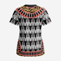Cameroon Toghu Traditional Pattern Scrub Top - Wonder Print Shop