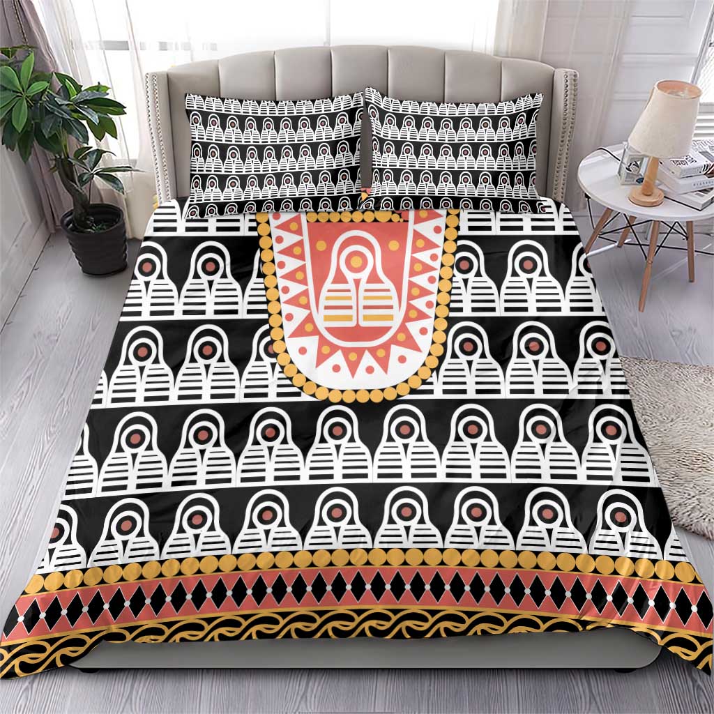 Cameroon Traditional Bedding Set Toghu Pattern