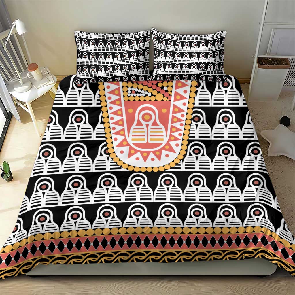 Cameroon Traditional Bedding Set Toghu Pattern