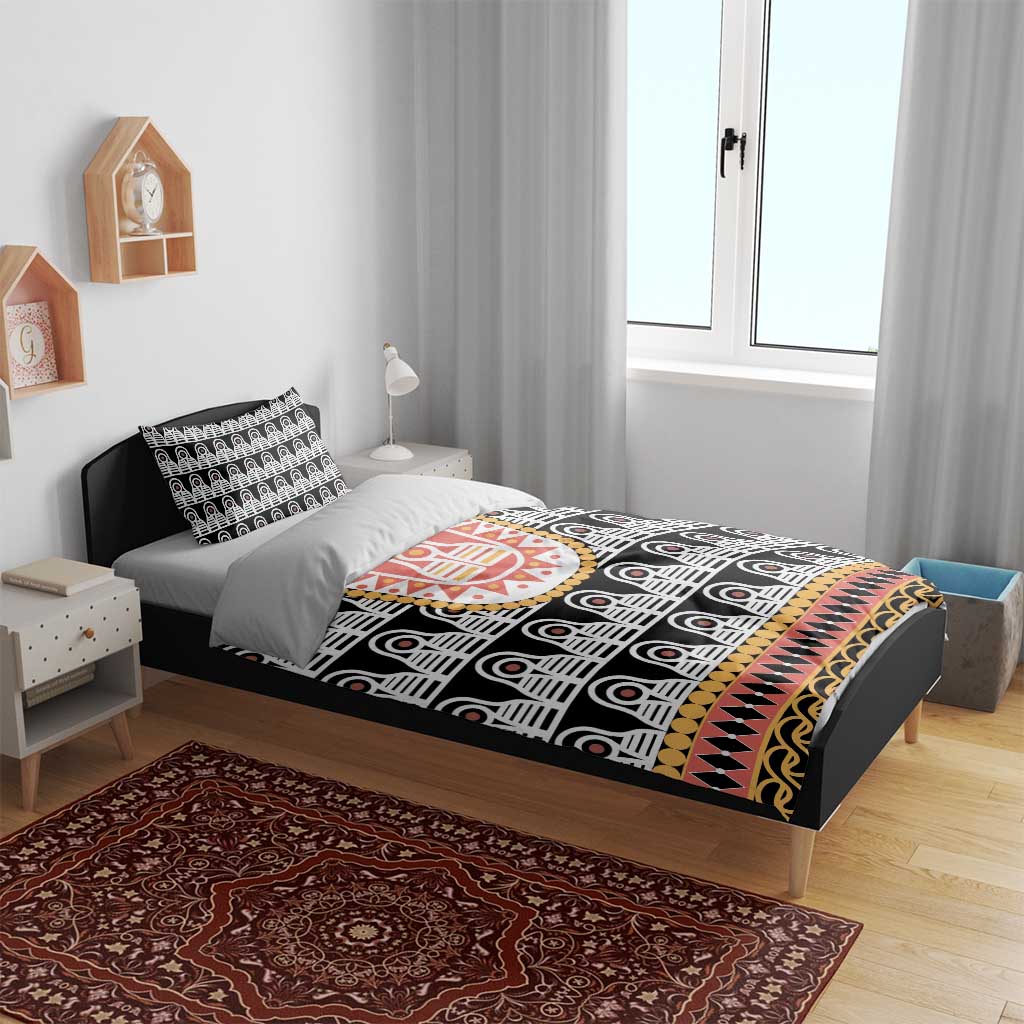 Cameroon Traditional Bedding Set Toghu Pattern