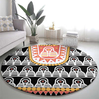 Cameroon Traditional Round Carpet Toghu Pattern