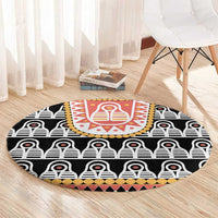 Cameroon Traditional Round Carpet Toghu Pattern