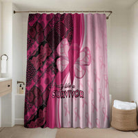 Breast Cancer Awareness Bathroom Set Party Like A Survivor - Pink African Pattern - Wonder Print Shop