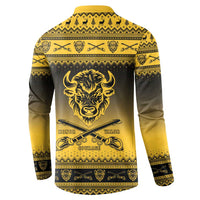 Buffalo Soldiers Christmas Button Sweatshirt 9th Cavalry Regiment - Wonder Print Shop