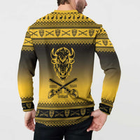 Buffalo Soldiers Christmas Button Sweatshirt 9th Cavalry Regiment - Wonder Print Shop
