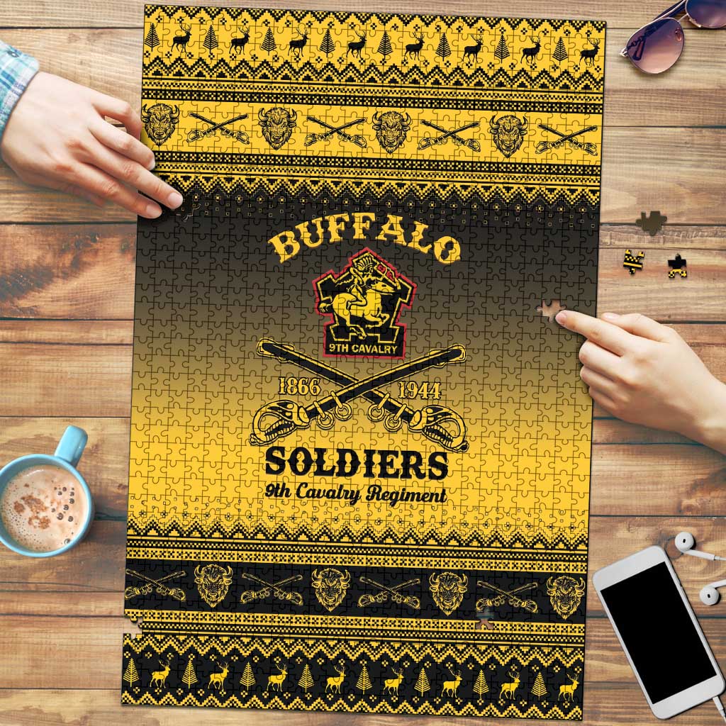 Buffalo Soldiers Christmas Puzzle 9th Cavalry Regiment - Wonder Print Shop