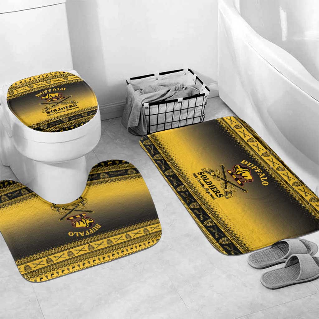Buffalo Soldiers Christmas Bathroom Set 10th Cavalry Regiment - Wonder Print Shop