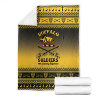Buffalo Soldiers Christmas Blanket 10th Cavalry Regiment - Wonder Print Shop