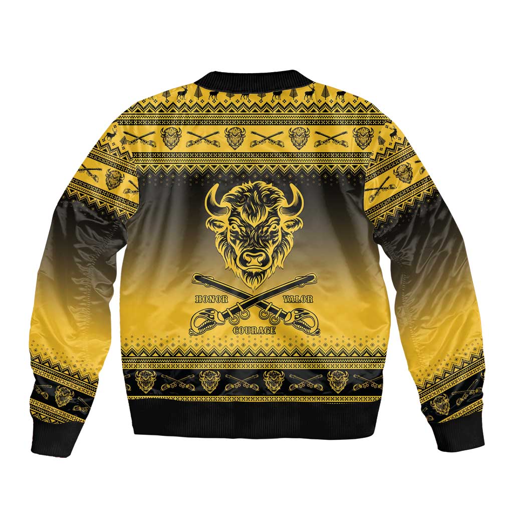 Buffalo Soldiers Christmas Bomber Jacket 10th Cavalry Regiment - Wonder Print Shop