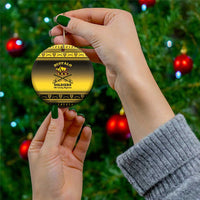Buffalo Soldiers Christmas Ceramic Ornament 10th Cavalry Regiment - Wonder Print Shop