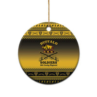 Buffalo Soldiers Christmas Ceramic Ornament 10th Cavalry Regiment - Wonder Print Shop