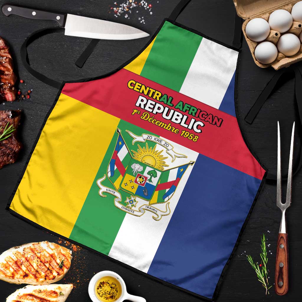 Central African Republic Apron Happy Republic Day - Wonder Print Shop